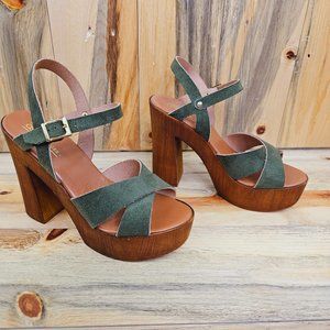 ASOS Talula Platform Wood Look Summer Sandals